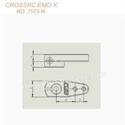 CROSSRC EMO X Climbing CAR Parts 25T Standard Servo Arm Aluminum Alloy 7075 t6