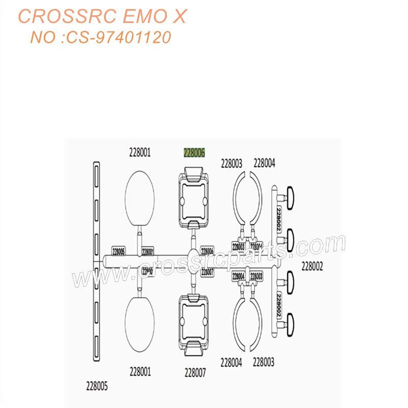 CROSSRC EMOX Big Rhino RC CAR Parts Transparent light sheet (BAG R) CS-97401120 CROSSRC EMOX Big Rhino RC CAR Parts Transparent light sheet (BAG R) CS-97401120