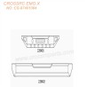 CROSSRC EMO X 1/8 Big Rhino RC CAR Parts Front and rear bumpers CS-97401084
