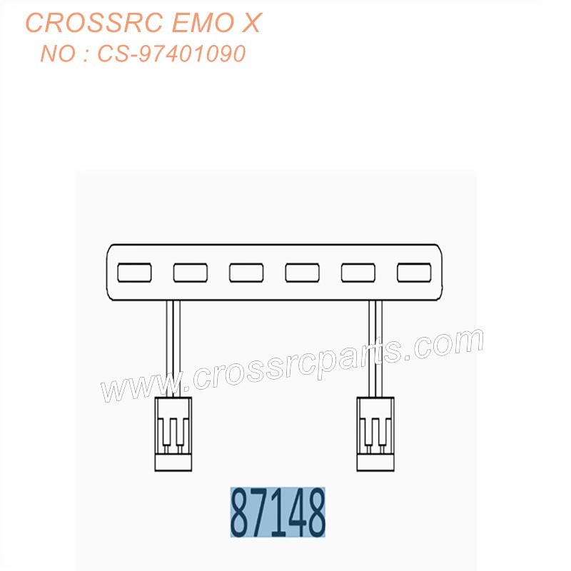 CROSSRC EMO X 1/8 Big Rhino RC CAR Parts Center grille light CS-97401090 CROSSRC EMO X 1/8 Big Rhino RC CAR Parts Center grille light CS-97401090