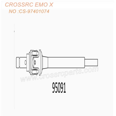 CROSSRC EMO X RTR Off-Road Car Parts Front CVD (long) 95091 CS-97401074-1
