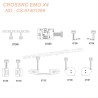 CROSSRC EMOX4 Big Leopard RC CAR parts Gun gray complete body assembly CS-97401289-4