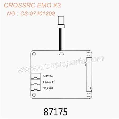 16-CROSSRC EMOX3 Parts Light Control Motherboard CS-97401209