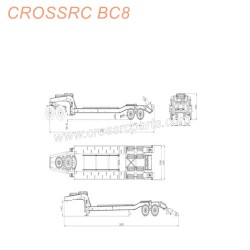 68-CROSSRC BC8 accessories, flatbed trailer semi-trailer, subframe-5