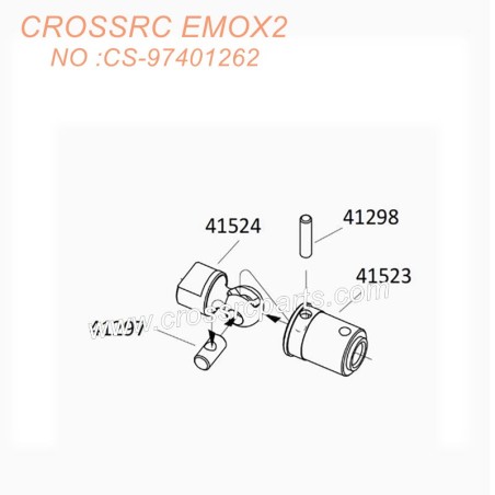 CROSSRC EMOX2 Big Lion RC CAR Parts Drive shaft metal parts CS-97401262