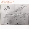 9-CROSSRC UC6 Parts Metal wheel set CS-97400181-3