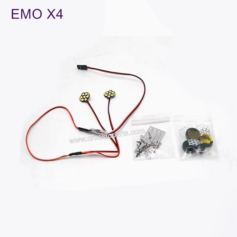 CROSSRC EMO X4 Parts 6V Spotlight Simulated Modified Headlight-1