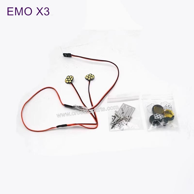CROSSRC EMO X3 Parts 6V Spotlight Simulated Modified Headlight-1