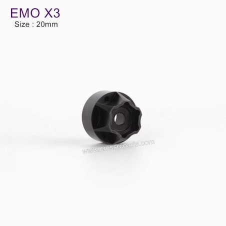 CROSSRC EMO X3 Parts 20mm Connector (Black Aluminum Alloy) x1