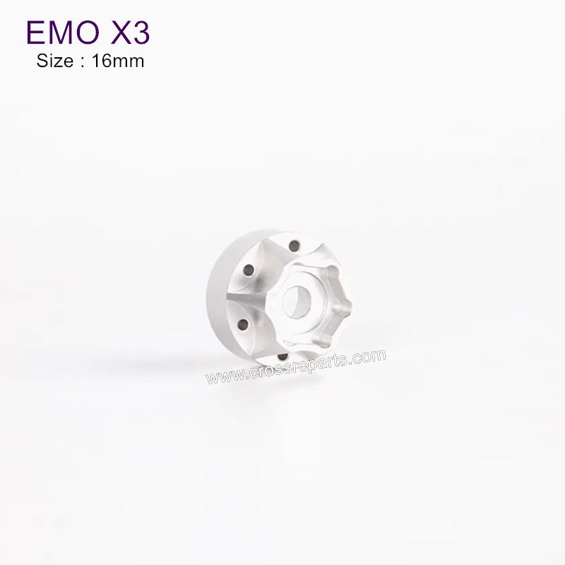 CROSSRC EMO X3 Parts 16mm Connector (Silver Aluminum Alloy) x1