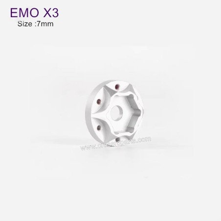 CROSSRC EMO X3 Parts 7mm Connector (Silver Aluminum Alloy) x1