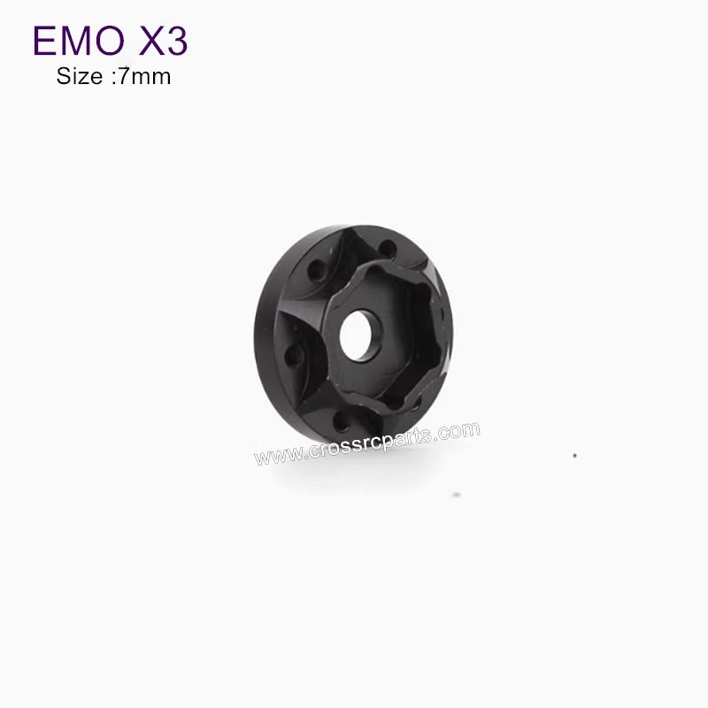 CROSSRC EMO X3 Parts 7mm Connector (Black Aluminum Alloy) x1