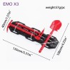 CROSSRC EMO X3 Parts RC Mood Parts Shovel Axe Pickaxe Escape Board red-black
