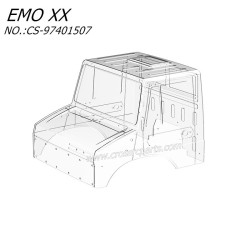 CROSSRC EMO XX Parts Transparent Car Body Transparent 241301 CS-97401507