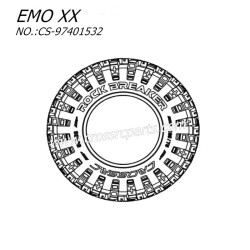 CROSSRC EMO XX Parts Rock Splitting Roar Tire Tread CS-97401532