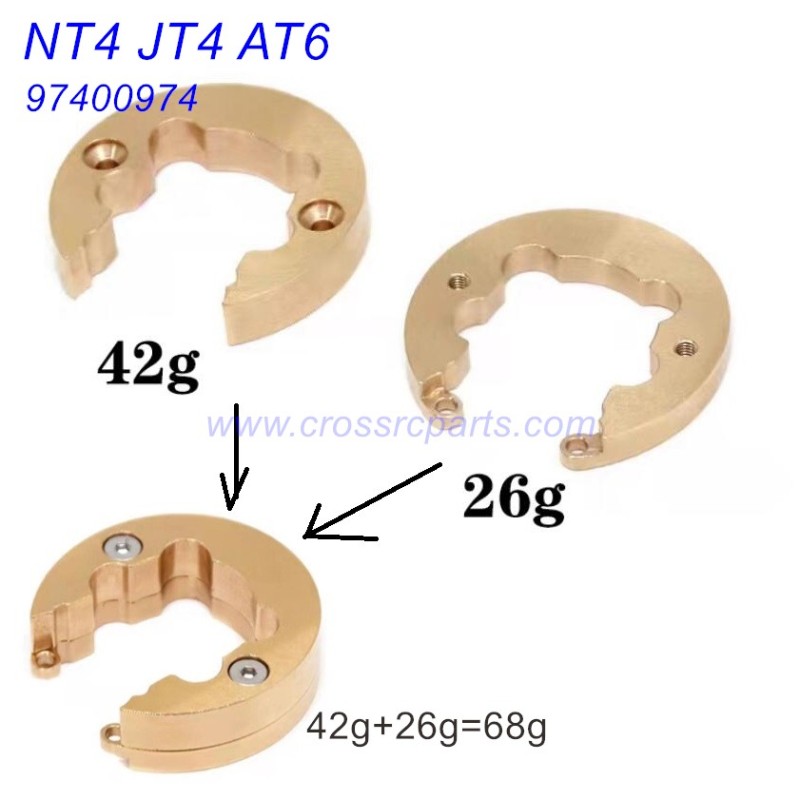 CROSSRC EMO JT4 NT4 AT6 Parts CNC Metal Door Bridge Special Counterweight 97401051