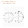 CROSSRC EMOX2 Big Lion RC CAR Parts wheel arch and fixing block CS-97401147-2